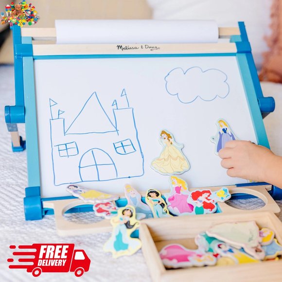 Double-Sided Magnetic Tabletop Easel, Children's toys, Learning Toys - Picture 8 of 9